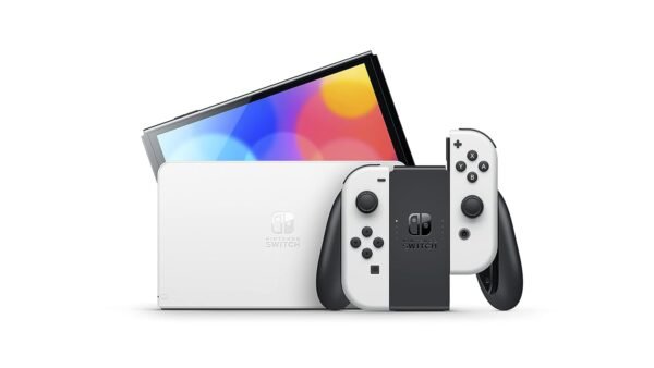 Nintendo Switch (OLED model) with White Joy-Con - Image 3