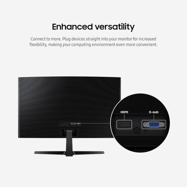 SAMSUNG 27" Essential S3 (S36GD) Series FHD 1800R Curved Computer Monitor, 100Hz, Game Mode, Advanced Eye Comfort, HDMI and D-sub Ports, LS27D366GANXZA, 2024 - Image 6