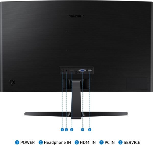 SAMSUNG 27" Essential S3 (S36GD) Series FHD 1800R Curved Computer Monitor, 100Hz, Game Mode, Advanced Eye Comfort, HDMI and D-sub Ports, LS27D366GANXZA, 2024 - Image 7